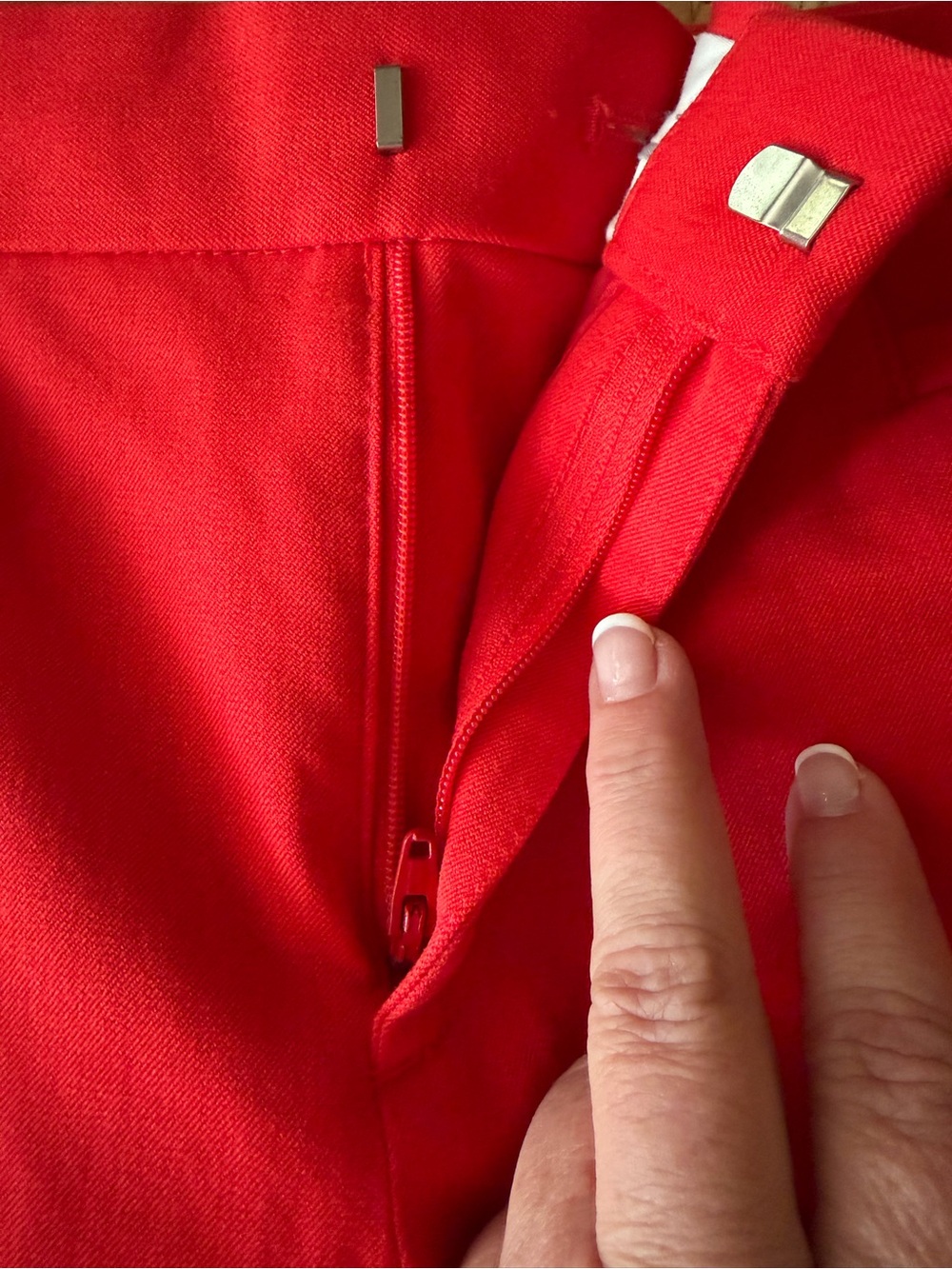 Women’s Banana Republic Sloan Straight Red Pants Size 8 - Picture 12 of 12